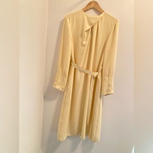 St John Silk Dress with belt and pockets